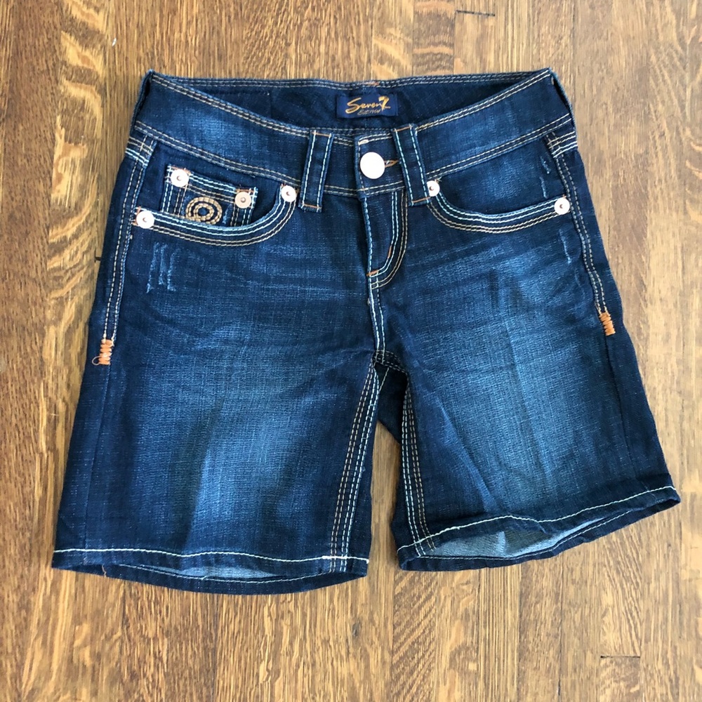 Dark Wash Denim Shorts